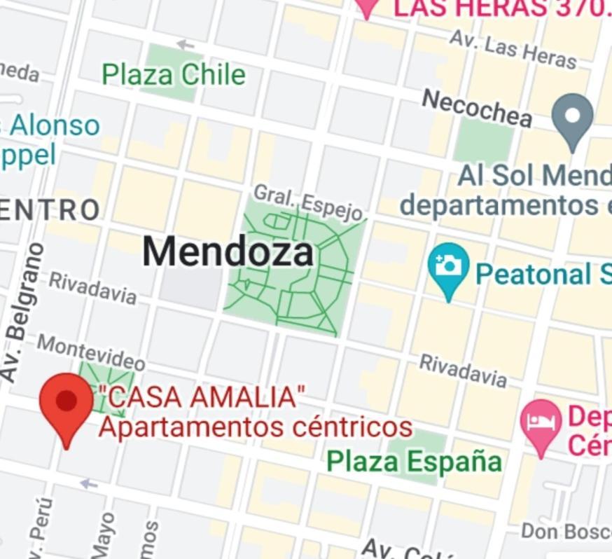 "Casa Amalia Apartamentos" Plaza Italia Y Av Aristides A 50Mts, Lugar Con Jardin Mendoza Kültér fotó